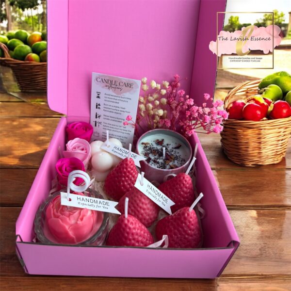 Strawberry Kiss Candle & Soap Gift Box