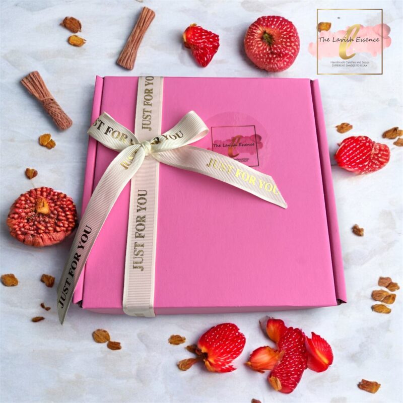 Strawberry Kiss Candle & Soap Gift Box - Image 2